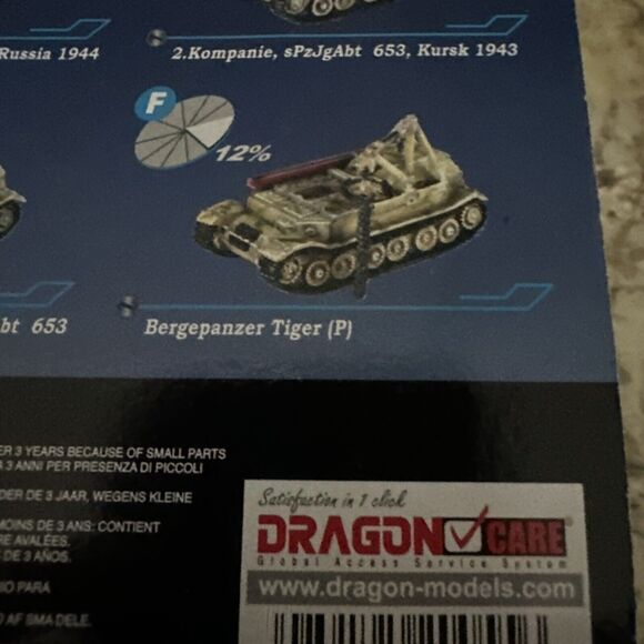 Dragon Models 1:144 CAN DO Pocket Army Tank 20055 ELEFANT Sd.Kfz. 184-Variant F - Picture 9 of 9
